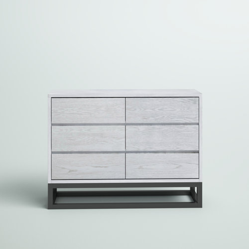 Mercury Row® Joshua 6 Drawer 48" W Double Dresser & Reviews Wayfair